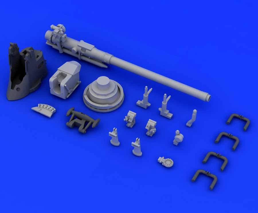 Eduard Brassin German Submarine 8,8cm Gun U-Boat Revell 1:72 Modello Kit Flak - Immagine 4 di 4