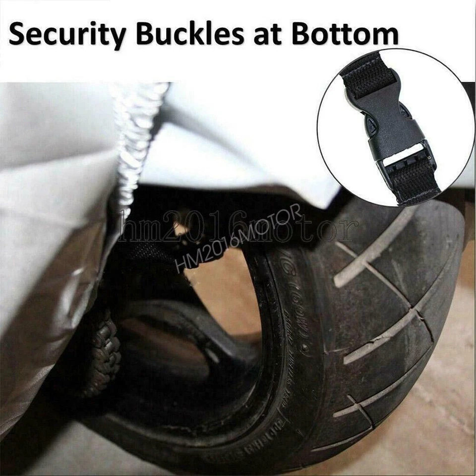 Cubierta de motocicleta XL negra para Kawasaki Ninja ZX14 R ZX1400 ZX6 ZX6R ZX636 ZX600 Foto 2 de 4