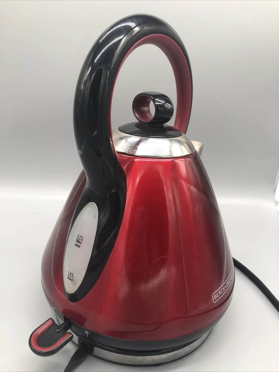 Black And Decker Electric Water Kettle Red Model KE2009R