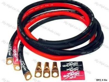 SKY HIGH CAR AUDIO 4 GAUGE CCA BIG 3 KIT RED/BLACK