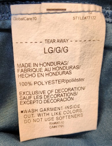 T-shirt Under Armour blu sciolta traspirante taglia L* - Foto 4 di 4
