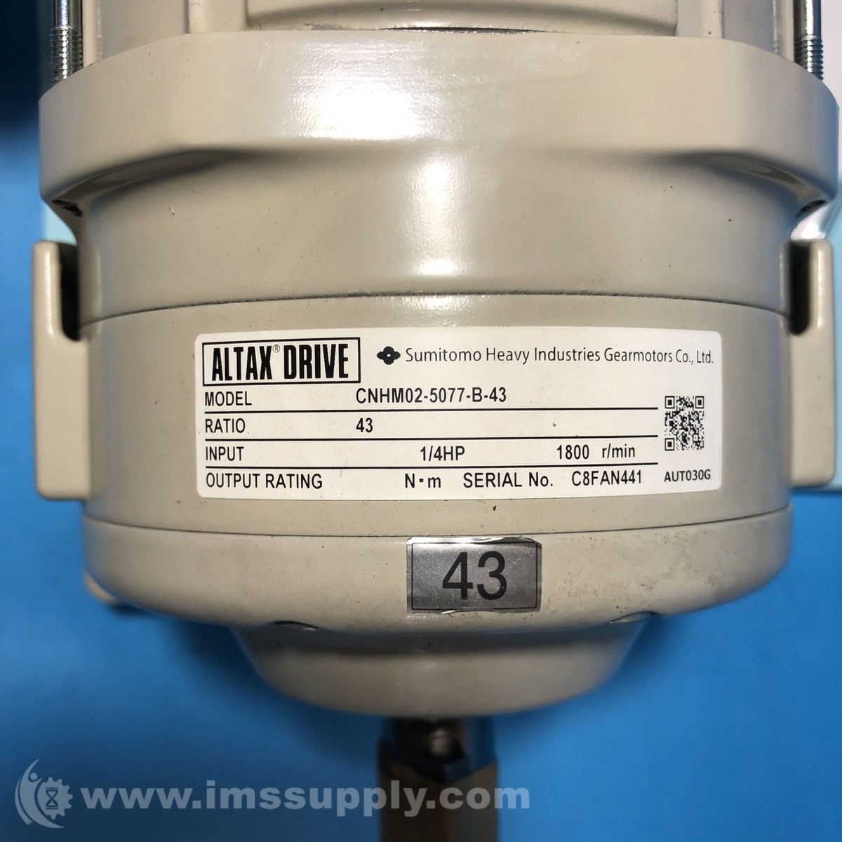 Sumitomo CNHM02-5077-B-43 ALTAX Drive Gearmotor FNIP | eBay Sumitomo CNHM02-5077-B-43 ALTAX Drive Gearmotor FNIP | eBay