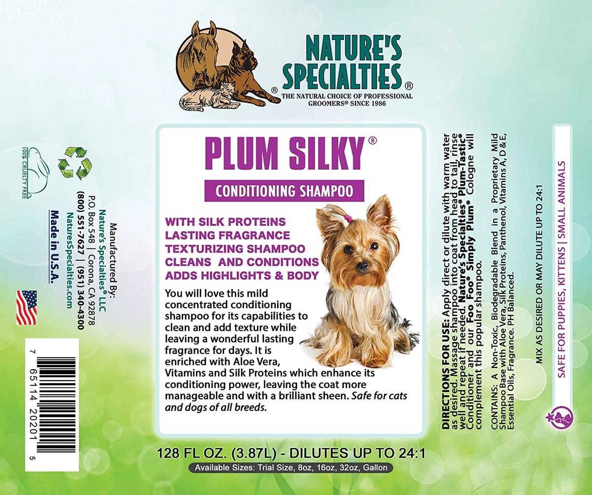 Plum silky top conditioning shampoo