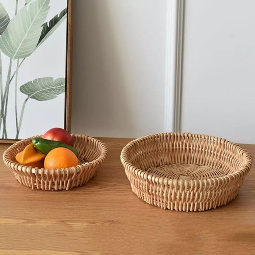 Willow Rattan Plaited Chopsticks Basket Snack Household Woven Basket Streamed - Picture 3 of 7