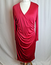 Damsel In a Dress 'Aya' Slinky Party Bright Pink 3/4 Sleeve UK18 NWT C5336