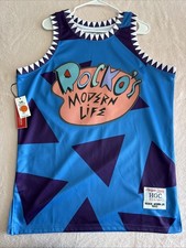 NWT Men's XL Headgear Classics 1993 TV Rocko's Modern Life Basketball Jersey