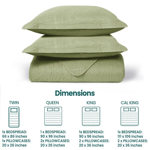 3PCS Oversized Bedspread Set Coverlet Set Lightweight Quilt Set Comforter Set - Picture 148 of 172