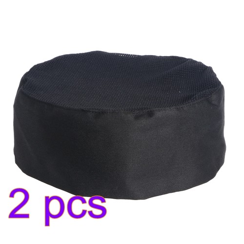 Sombrero de Chef 2 Unidades Ajustable Calavera Gorra Malla Chefs Transpirable