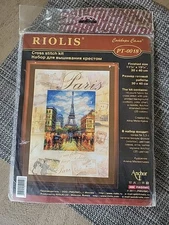 Riolis # PT-0018 Paris Counted Cross Stitch Kit Unopened