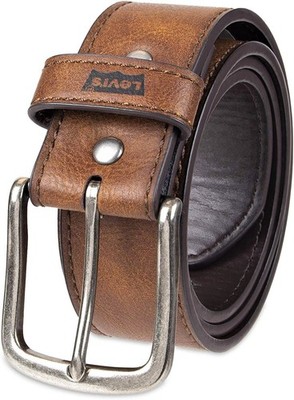 Levi's Men's Belt - Classic Casual Jean Leather Belt  Tan