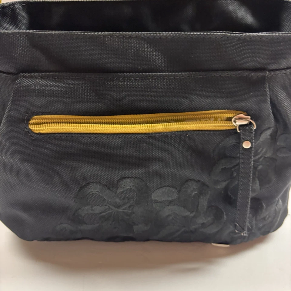 Bolso Bandolera Haiku Ecológico Viaje Senderismo Nylon Negro Bordado Foto 2 de 4