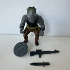 Vintage TMNT Rocksteady (Hard Head) 1988 Action Figure 100% Complete Bebop Punk
