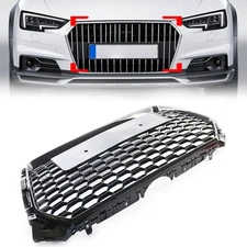 For Audi A4/S4 B9 RS4 Style 2017-2019 Honeycomb Mesh Hex Grille Grill Black USA