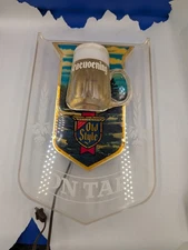 Vintage Heilman's Old Style Beer Bar Light Bubbling Damaged Untested Kraeusening