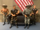 GI Joe 12" Hasbro Action Figures Navy Assault Team Lot w/Boat/Vintage 1996/Later