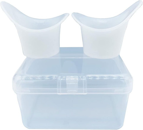 Boyizupha® 2 piezas vasos de silicona para lavar ojos para enjuagar, limpiar con 1... - Imagen 1 de 5