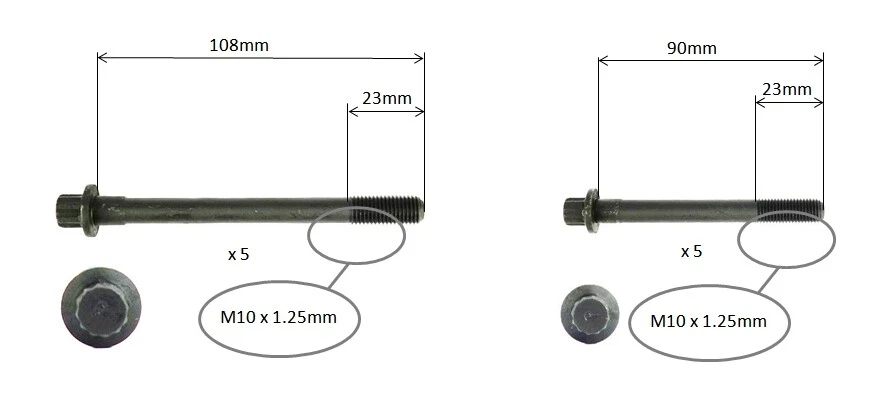 JUEGO DE JUNTAS DE CULATA VRS + PERNO DE CULATA PARA TOYOTA COROLLA AE94R 91-94 1.6L 4AFE Foto 2 de 3