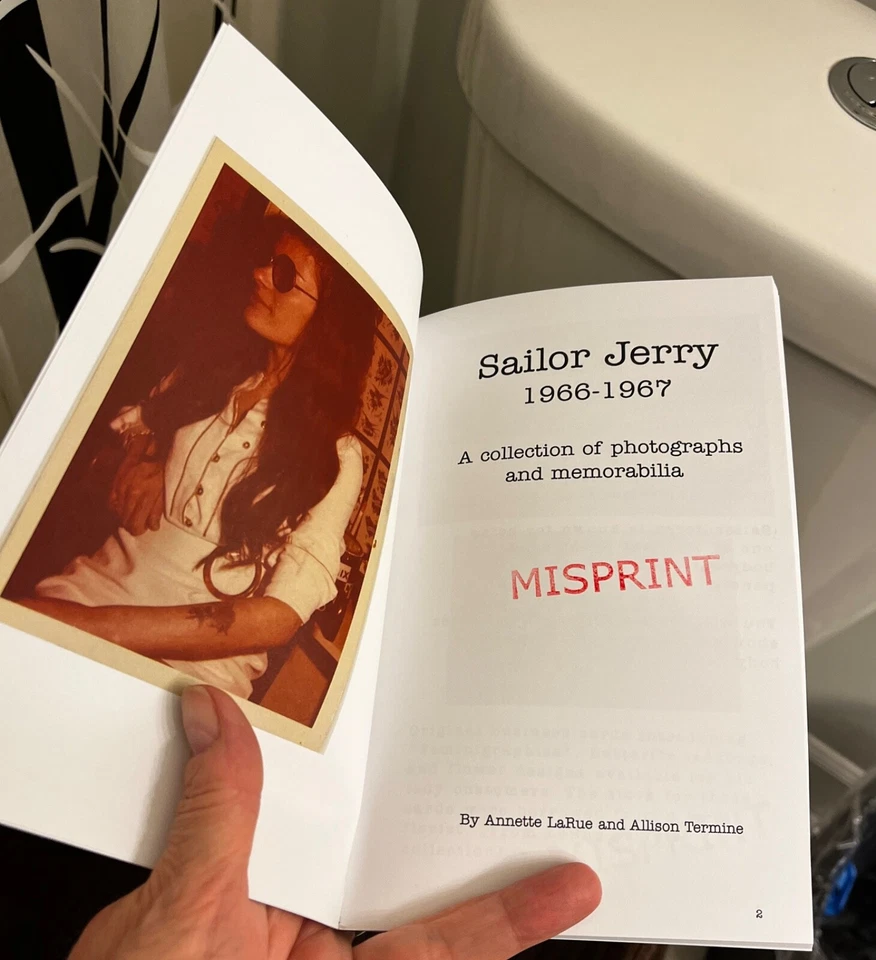 MISPRINTED. Sailor Jerry tattoo Photo book 1966 - 1967 (misprint)