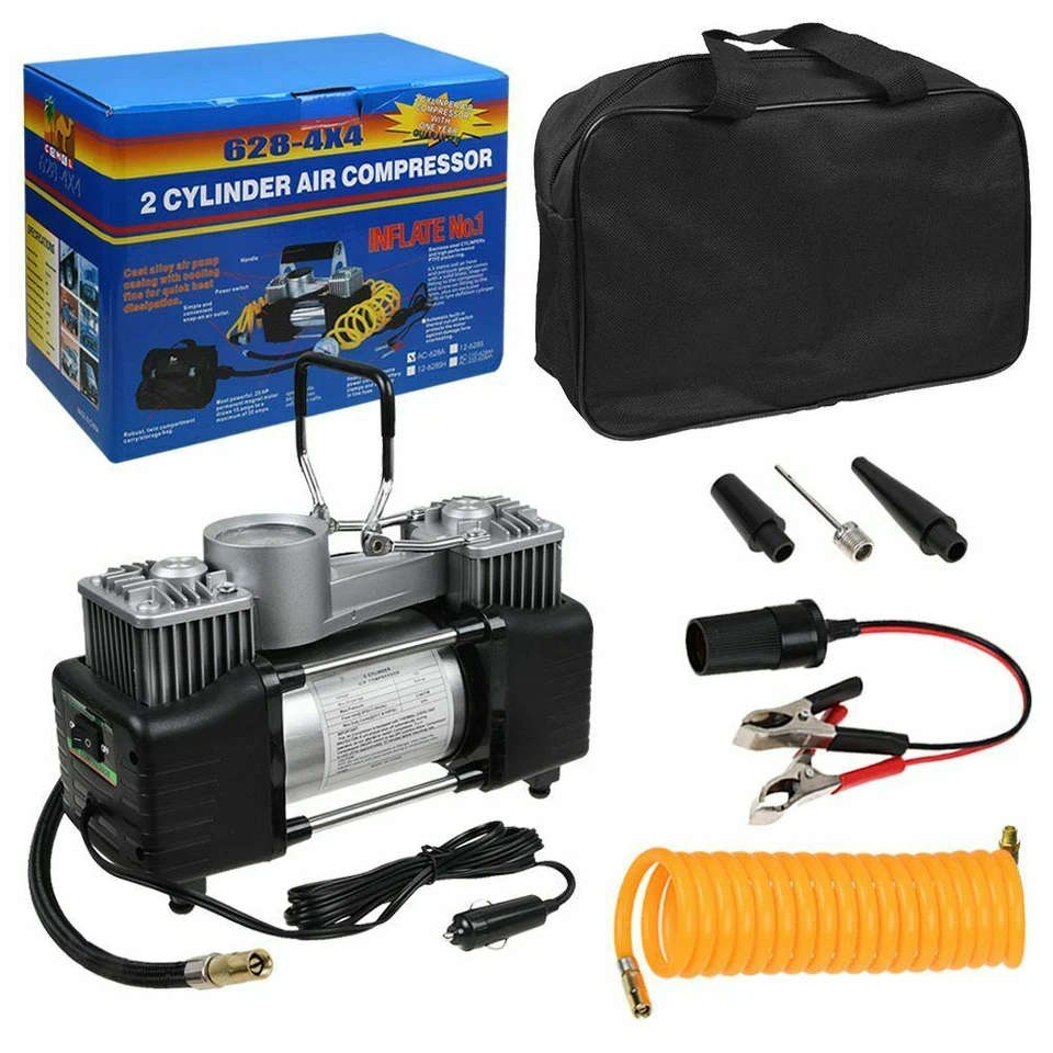 Van 4x4 SUV Bus Heavy Duty 150psi 12v Hi Speed Air Compressor Tire Inflator Pump - Image 3 of 4