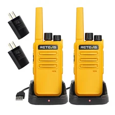 Retevis RT68 Two Way Radio Long Range Walkie Talkies for Adults,Rugged(2 Pack)