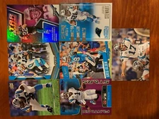 Carolina Panthers 7-Card Lot Christian McCaffrey, Cam Newton, Julius Peppers