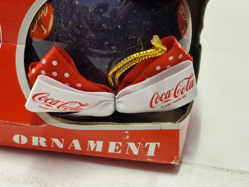 Vintage Coca Cola Mug & Decoupage Christmas Ornament Set  1996 - Image 2 of 4