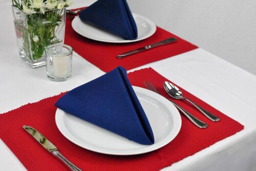 DII Solid Napkin Set Collection 20x20 Nautical Blue 6 Piece - Picture 6 of 12