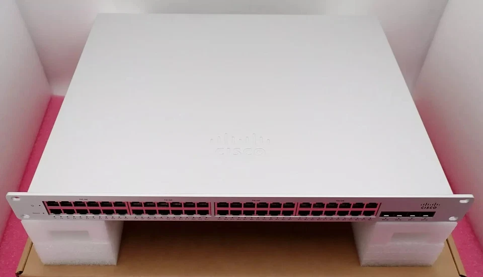 NEW Cisco Meraki MS220-48LP-HW 48x 1GE POE+ 4x 1G SFP 1U Cloud Switch UNCLAIMED - Image 3 of 4