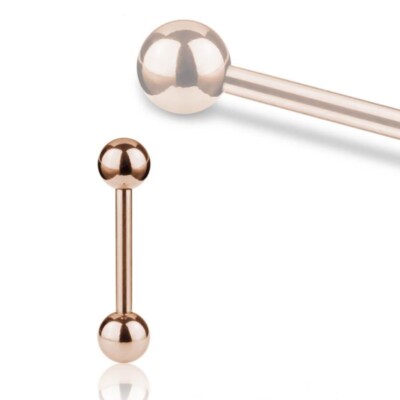 Zungenpiercing Piercing Brust Nippel Rose Gold Stab Kugel Hantel Intim Helix Ohr