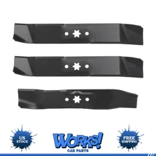 3 Pack 46" Deck Blades For CUB CADET 742-04125 742-4125 942-04125 MTD 742-0611