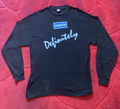 Oasis Black Long Sleeve 1990s Shirt 