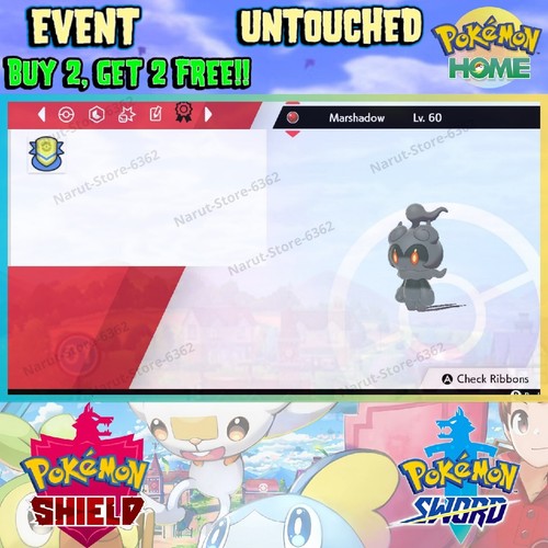 Marshadow Event🔥 Pokémon Mythical22 Target 2022🔥Pokémon Sword and Shield - Picture 5 of 5
