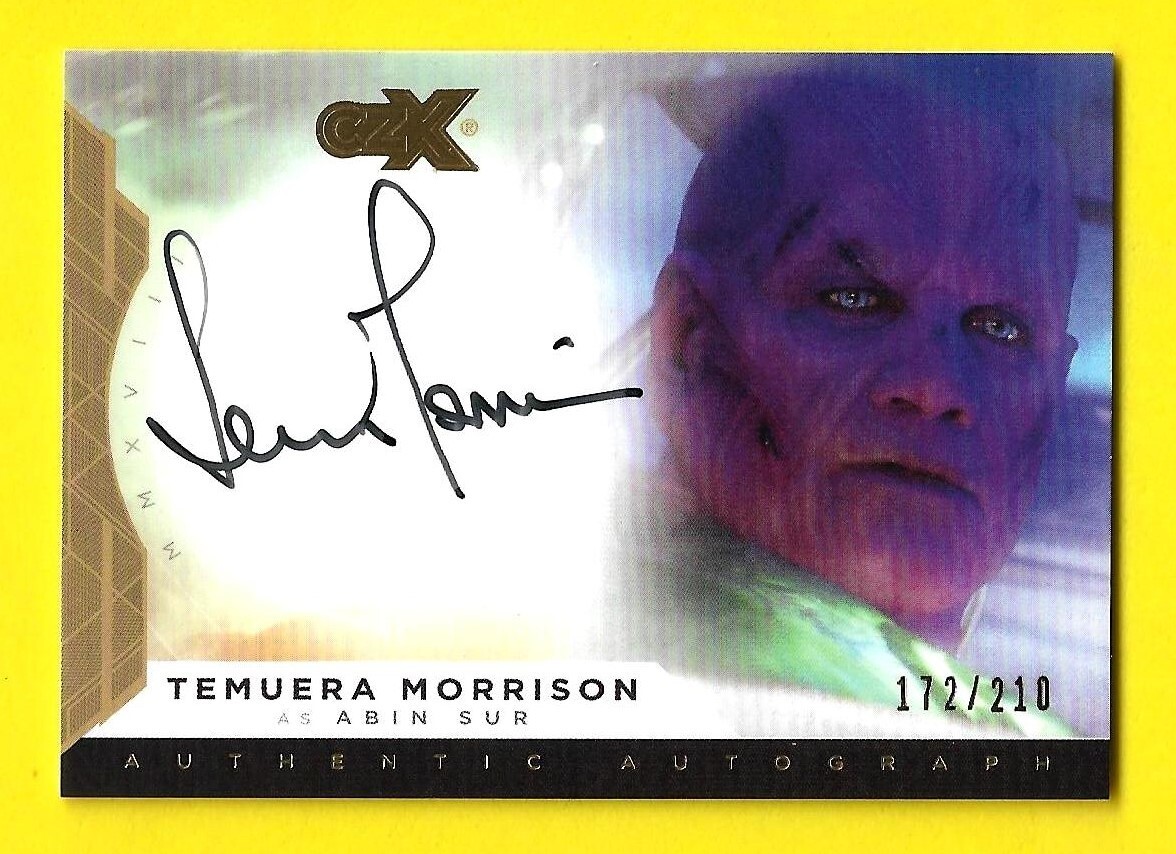 2019 CZX Super Heroes & Villains Autograph Temuera Morrison