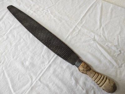 Outil à main ancienne Lime Râpe pour Maréchal Ferrant 50 cm - Photo 1/4