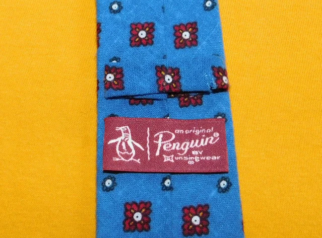 CORBATA ORIGINAL PINGÜINO TODO ALGODÓN MULTICOLOR FLORAL EXTRA DELGADA - CORBATAS DE DISEÑO. Foto 3 de 3