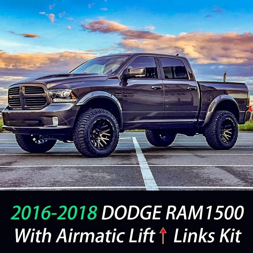 For 2016-2018 Dodge Ram 1500 Adjustable Air Ride Suspension Lift Links Raise Kit - Image 2 of 4