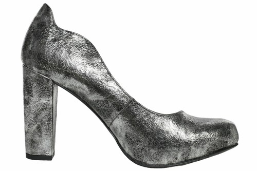 Tamaris Scarpa Tacco Alto Scarpe Donna Plateau Zeppa Brillante Argento - Picture 7 of 7