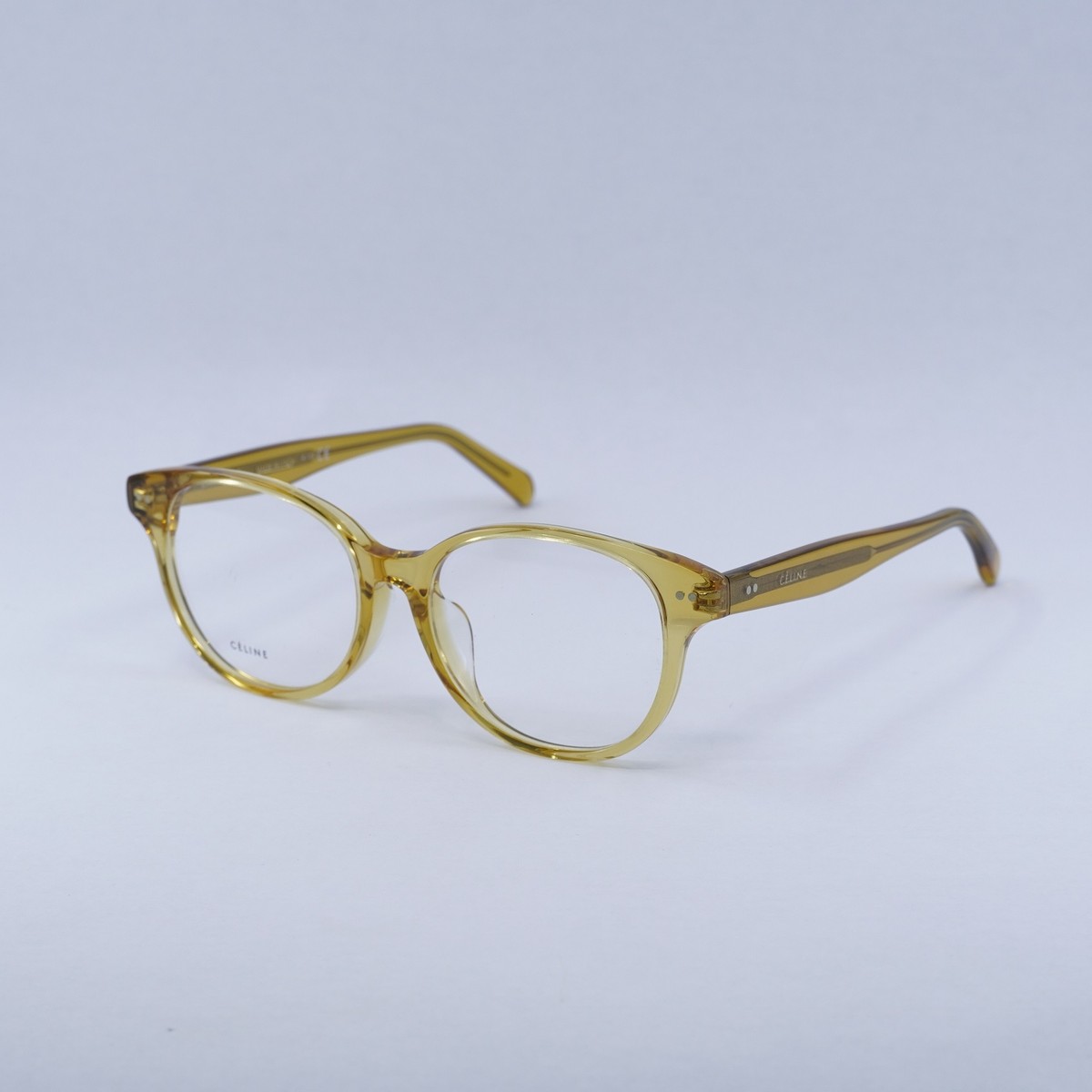メガネ Celine CL50007F 039 Yellow Transparent Round Frames s-l1200.jpg