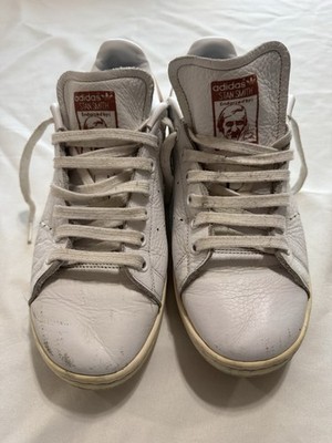 Adidas Stan Smith White Leather Sneakers Gum Heel US 8.5
