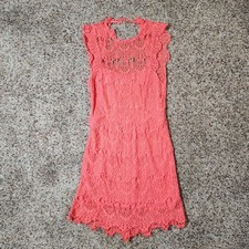 Free People Dress Womans Small Pink Lace Intimately Flowy Boho Open Back