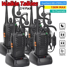 Walkie Talkie Dual Band Portable Long Range UHF 400-470MHz USB/EU/US Ham