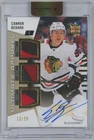 2025-26 Upper Deck Ultimate Apparel Patch Stick Auto /25 Connor Bedard Auto