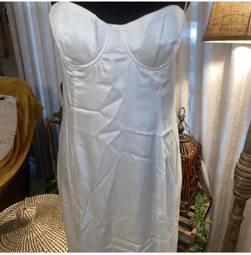 Vestido Largo Kiki de Montparnasse Bustier Elegante Blanco Vestido Sin Tirantes Nuevo con Etiquetas Foto 4 de 4