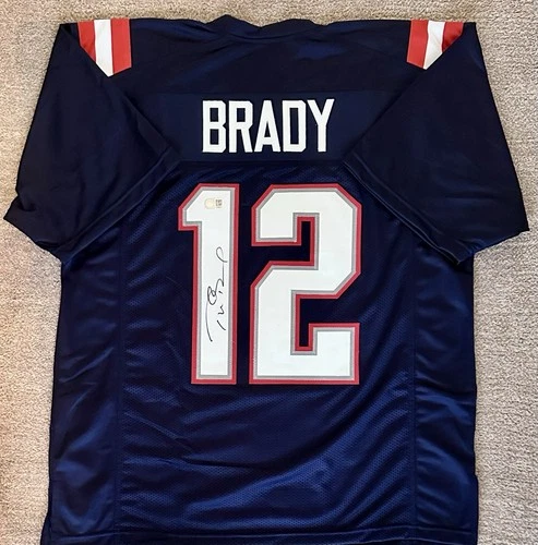 Tom Brady New England Patriots Signed Autographed Football Jersey COA Last One🔥