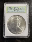 1986 American Silver Eagle NGCS MS70 RARE FIRST YEAR KEY DATE GEM!!
