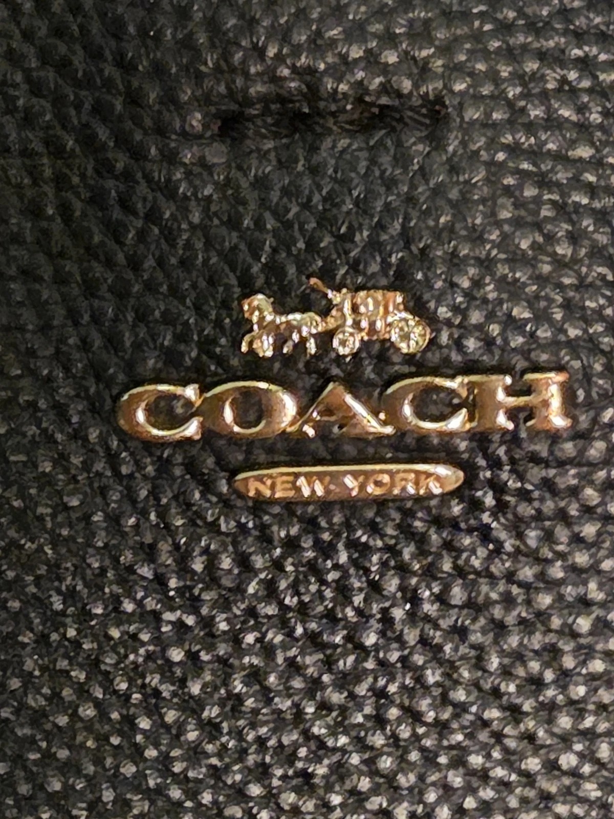 *EUC* Secchiello Coach Small Town in pelle nera di ciottoli ? B2081 1011