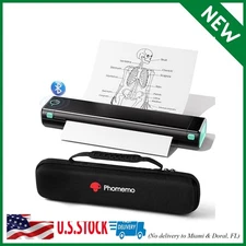 Phomemo Portable Printers Wireless for Travel - Bluetooth Thermal Printer Suppor