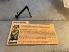 GI JOE ARAH Short Fuze 1982 1983 BLACK mortar stand w/ File Card Vintage Hasbro