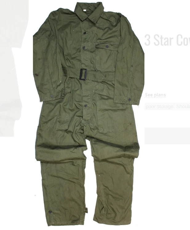 Army Coveralls Indiana Original Ww2 Collectible US Uniforms for