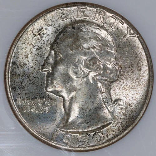 1950 Silver Washington Quarter - NGC MS66